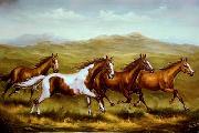 unknow artist Horses 05 oil painting on canvas
